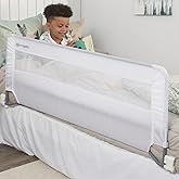 Regalo Safety 54&rdquo; Extra Long Bed Rail Guard for Toddlers, Swing Down Toddler Bed Rail with Reinforced Anchor Safety System, 20&rdquo; Tall Bed Safety Rail, Fits Twin, Full &amp; Queen Beds
