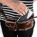 Genuine Leather Waist Pack Fanny Bag Cross Body Bag for Sport Hiking Travel Climbing (free size, brown)