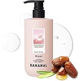 BANANAL Korean Hair Repair Shampoo – Strengthens & Revitalizes Damaged, Hydrolyzed Proteins, Ceramide & Jojoba Oil – Hypoallergenic, pH-Balanced – Baby Musk, 500ml / 16.9 fl oz