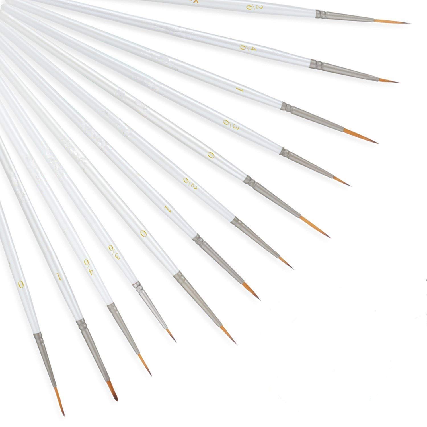 Paint Brush Set Artist Painting Brushes for Art Painting for Watercolors,Acrylics,Inks,Gouache,Oil and Tempera (12pcs Fine Detail Brushes)