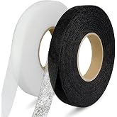 Catephe 140 Yards Iron on Hemming Tape, 2 Rolls 0.59 inch Hem Tape No Sew, Iron on Tape for Hemming, Stitch Witchery Tape Sewing Tape, Fusible Tape Adhesive Wonder Web for Curtain, Pants, Clothes