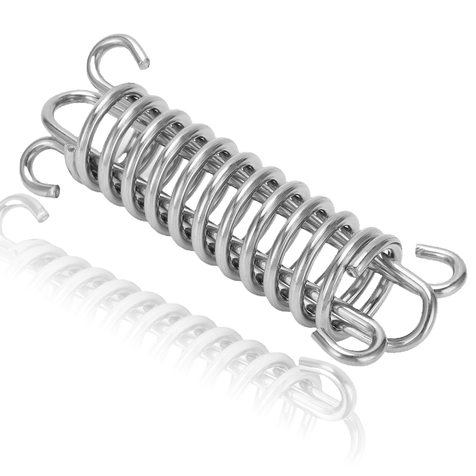 Mooring Spring, 113mm Stainless Steel Mooring Line Shock Spring Mooring Snubbers for Chains, Sandbags, Hammocks, Ropes, Standing Chairs