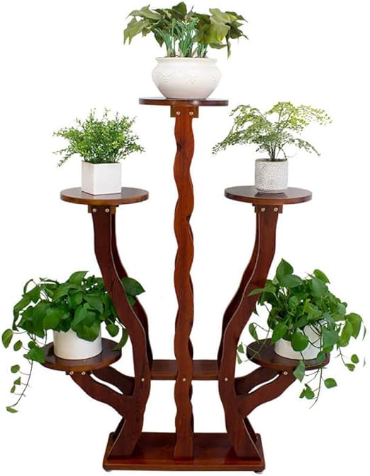 YAHAO Soporte De La Planta Madera, Soporte Planta De Flores ...