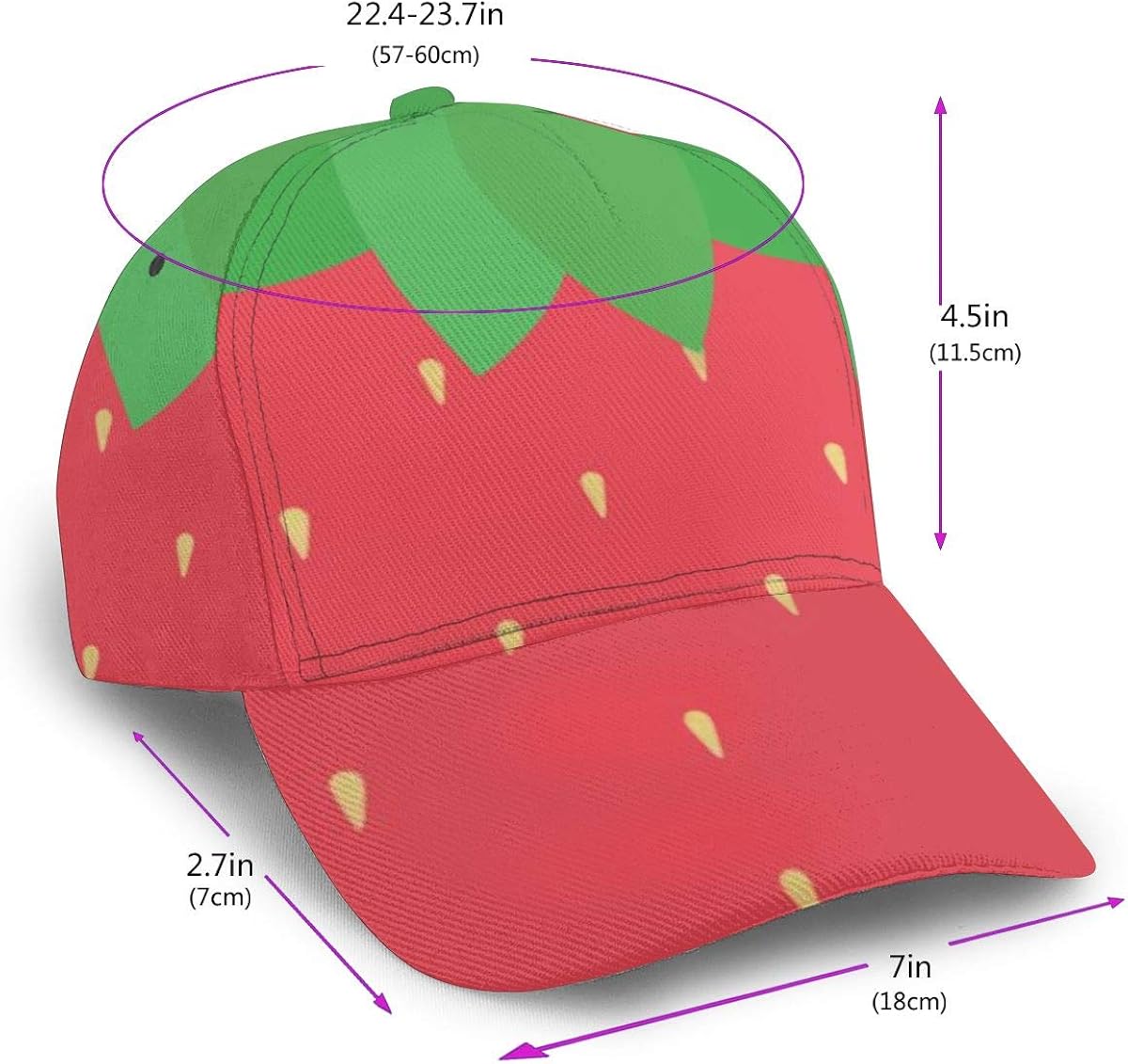 Strawberry Texture Women Vintage Baseball Cap Unisex Adjustable Baseball Hats Dad Hat Skullies Beanies Hats Caps Mistissini Com