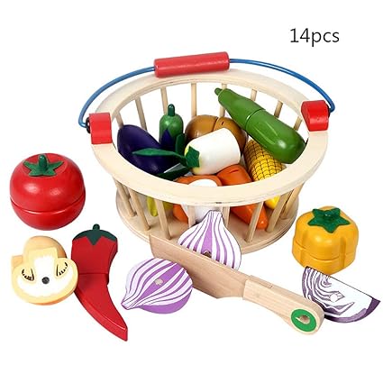 Mokylor Play Food Set Cutting Cooking Toy