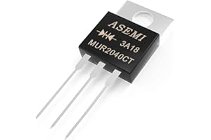 ASEMI MUR2040CT 20A 400V TO-220AB Fast Recovery Rectifier Diode (Pack of 5pcs)