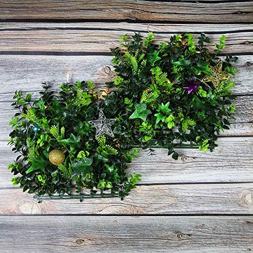 Uland Artificial Greenery Decoration, Party, Wedding, Christmas Hanging Wall, OfficeDecor. Mix Spring, Pack of 1pc 10"x10"