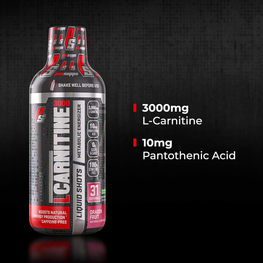 ProSupps® L-Carnitine 3000 Liquid Fat Burner, Stimulant Free Metabolic Enhancer, (31 Servings, Berry Flavor): Health & Personal Care