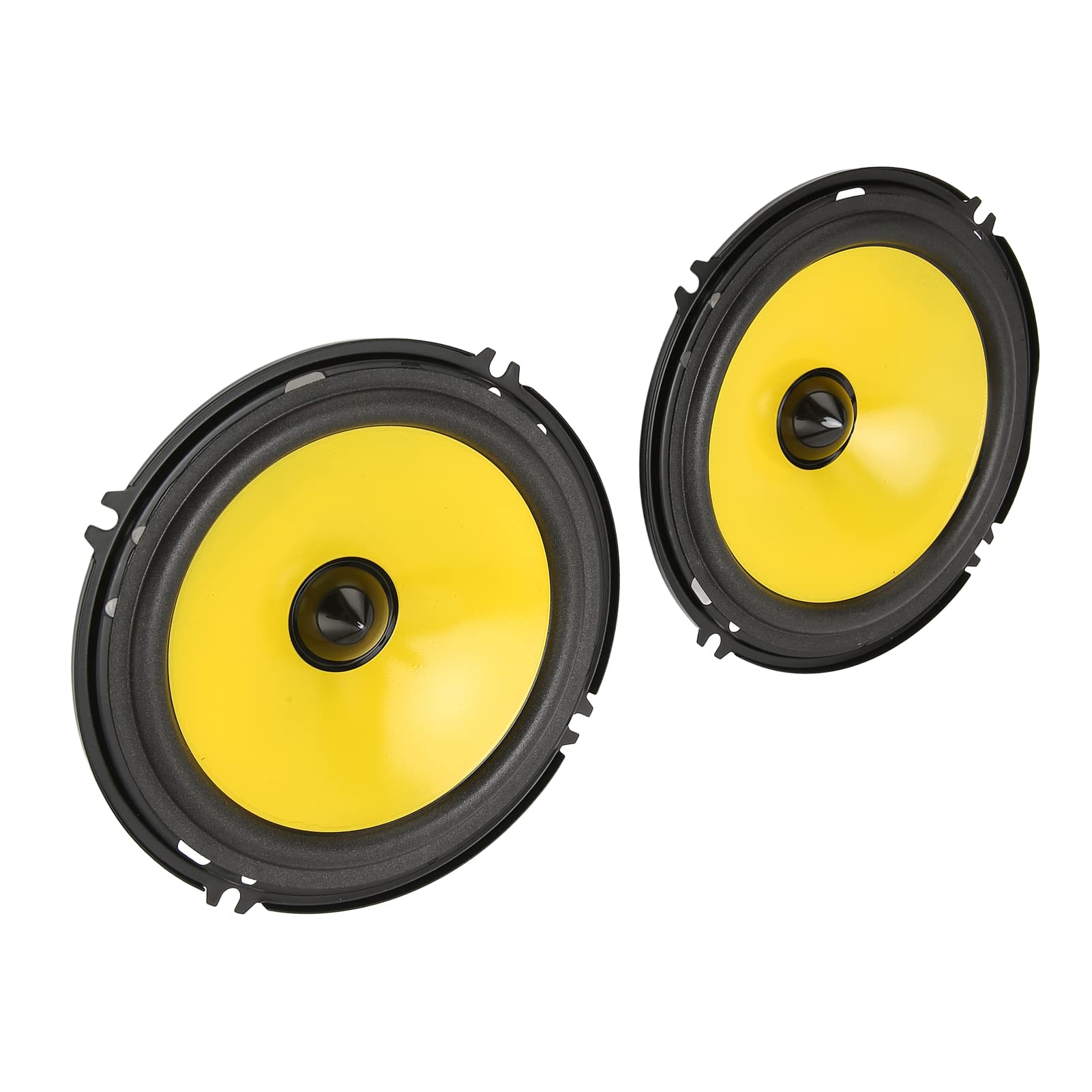 6 Inch 600W 4 Ohm Car Audio Coaxial Speakers - 2pcs Door Speakers with Treble Bass Stereo for Vehicle Truck