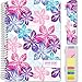 HARDCOVER Academic Planner 2019-2020: (June 2019 Through July 2020) 5.5 Daily Weekly Monthly Planner Yearly Agenda. Bonus Bookmark, Pocket Folder and Sticky Note Set (Bright Flowers)