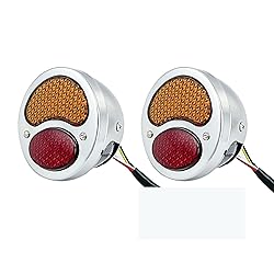 FATECIM 2X Vintage Duolamp LED Tail Light 12V Rear