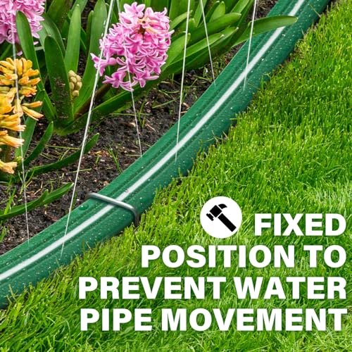 Jin&Bao 50FT Sprinkler Hose Heavy Duty Garden Lawn Water Hose with Staples photo 10