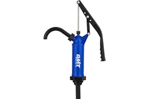 Orion Motor Tech 55 Gallon Drum Pump, for Transfer of Chemicals, Acidic Solutions, Fuels, Water Based Fluids, Fits 5 to 55 Gallon Drums & Barrels, Lever Action Barrel Pump, with 3 Suction Tube