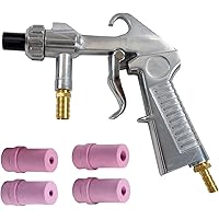 TOOGOND Sand Blaster Gun,Sandblasting Sandblaster Gun Kit for Sandblast Blast Cabinet with Ceramic Nozzles，Abrasive Sand Blas
