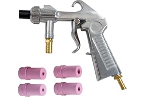TOOGOND Sand Blaster Gun,Sandblasting Sandblaster Gun Kit for Sandblast Blast Cabinet with Ceramic Nozzles，Abrasive Sand Blas