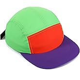 Cindeer 80s 90s Neon Hat Nylon Cap Retro Adjustable Cap for Women Men 80s Costumes Accessories 90s Theme Party