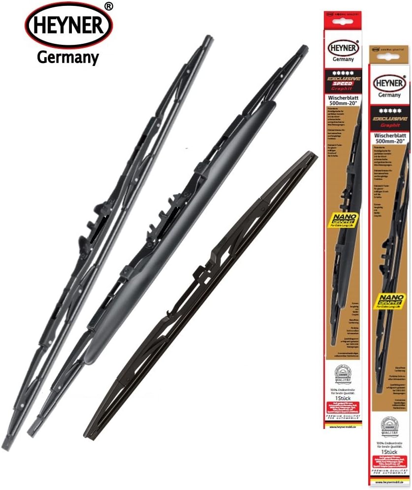 Full set of windscreen wiper blades 20"15"14" front + rear Amazon.co