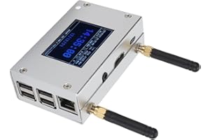 Generic Aluminum Alloy MMDVM Duplex Digital Voice Hotspot Board with C4FM, DMR, DSTAR P25 Support, 8G Memory Card, Silver