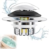 Smelish Bathtub Drain Stopper for 1.45-1.8in, Universal Bathtub Stopper Pop Up Tub Drain Stopper, Bath Tub Drain Stoppers Replaces Lift and Turn, Tip-Toe and Trip Lever Drains for Tub(Chrome Plated)