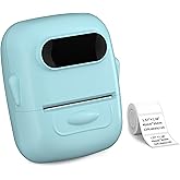 BrokSilent P50 Label Makers - 2 Inch Barcode Printer Bluetooth Portable Thermal Printer for Small Business, Address, Logo, Clothing, Jewelry, Retail, Mailing, Compatible with Android & iOS,PC, Blue