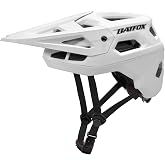 BATFOX Bike Helmet for Adults Youth Men Women | Mountain Bike Helmet with Visor, MTB Bicycle Helmet with 18 Vents, Adjustable Size 52-59CM