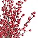 Factory Direct Craft Artificial Red Berry Christmas Sprays | 12 Sprays | Hand Wrapped