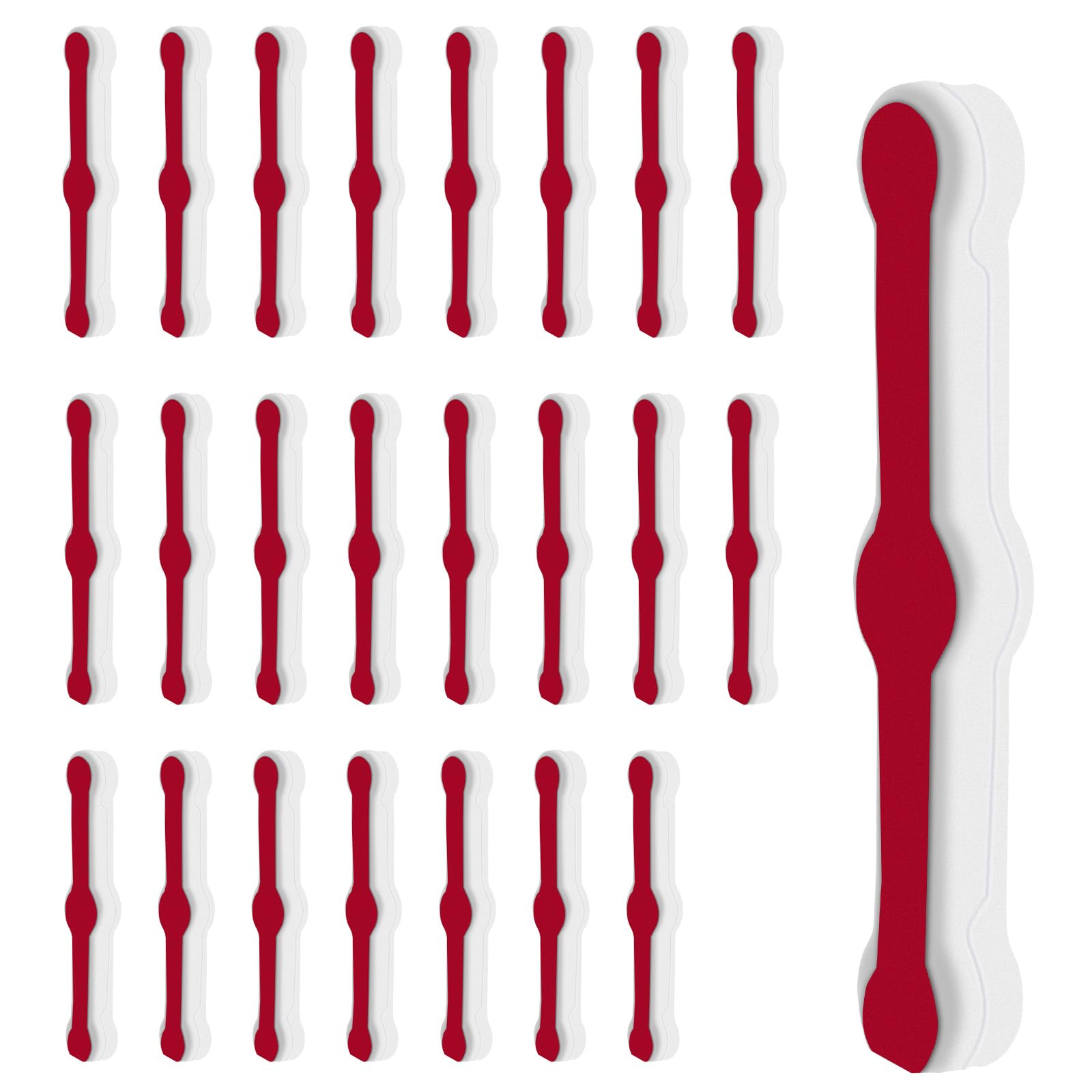 Flintronic 24PCS Window Screen Buckle, Strips Clips for Window Fly Screens, Set Fixing for Mesh Curtains, Punch-Free Universal Strong Clips for Mesh Curtains, Door Curtains, Insect Net (Non-Magnetic)