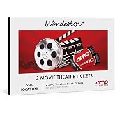 Wonderbox - AMC Movie Night Gift for 2 - 2 Movie Tickets | Experience Gift for Couples, Date Nights, Birthdays &amp; Christmas &ndash; 550+ AMC Locations Nationwide &ndash; Easy to Redeem