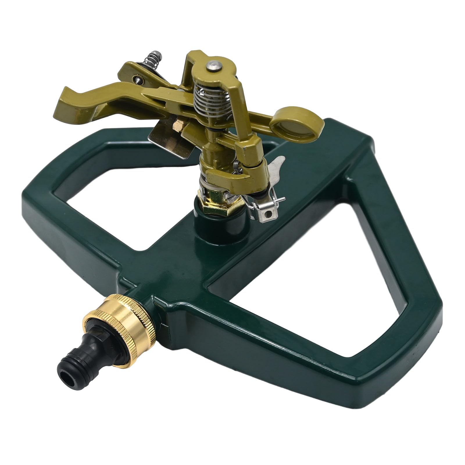 Photo 1 of **HAS RUSTING*** laffoonparts Metal Pulsating Impact Lawn Sprinkler w/Metal Base, Adjustable Heavy Duty Circular Zinc Impulse Water Sprinkler for Lawn Yard and Large Area, Water Coverage up to 5,800 Sq. ft