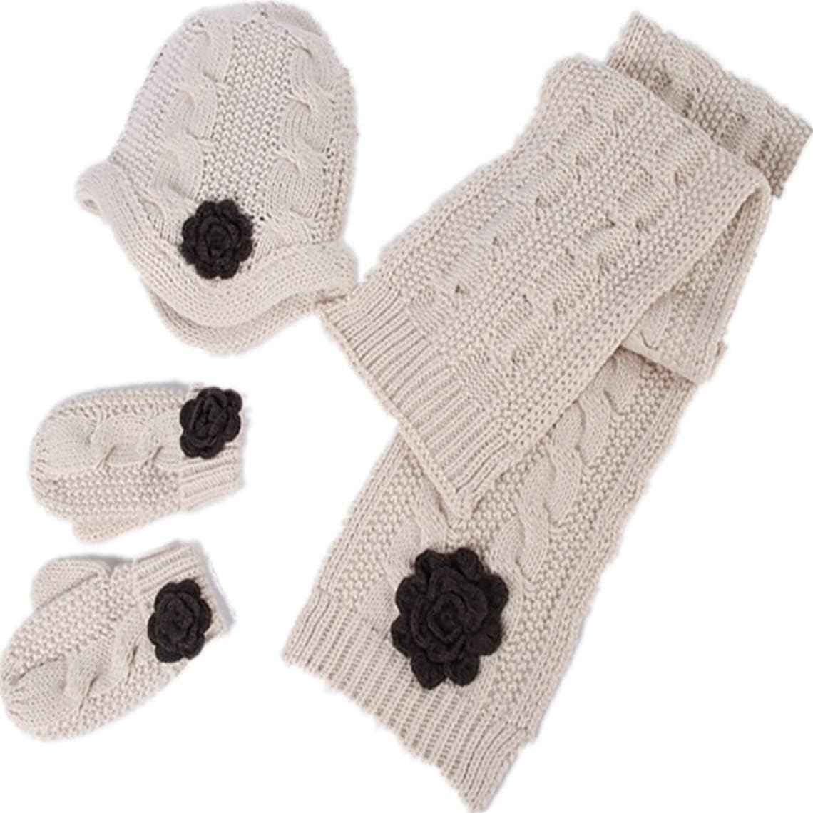 girls hat scarf and mittens