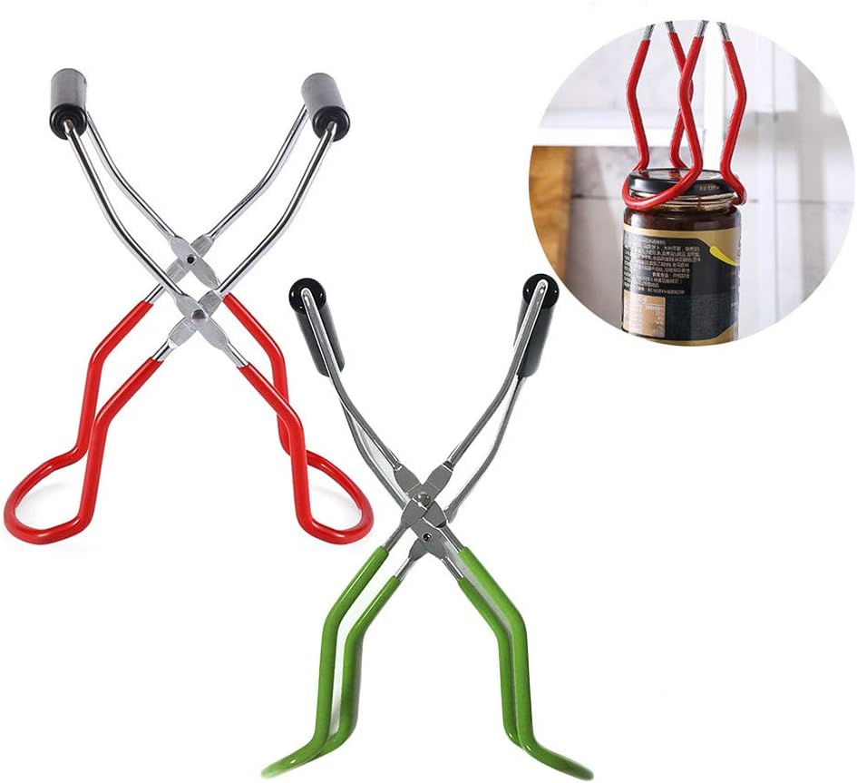 DealmerryUS 2PCS Household Canning Jar Lifter Tongs, Long