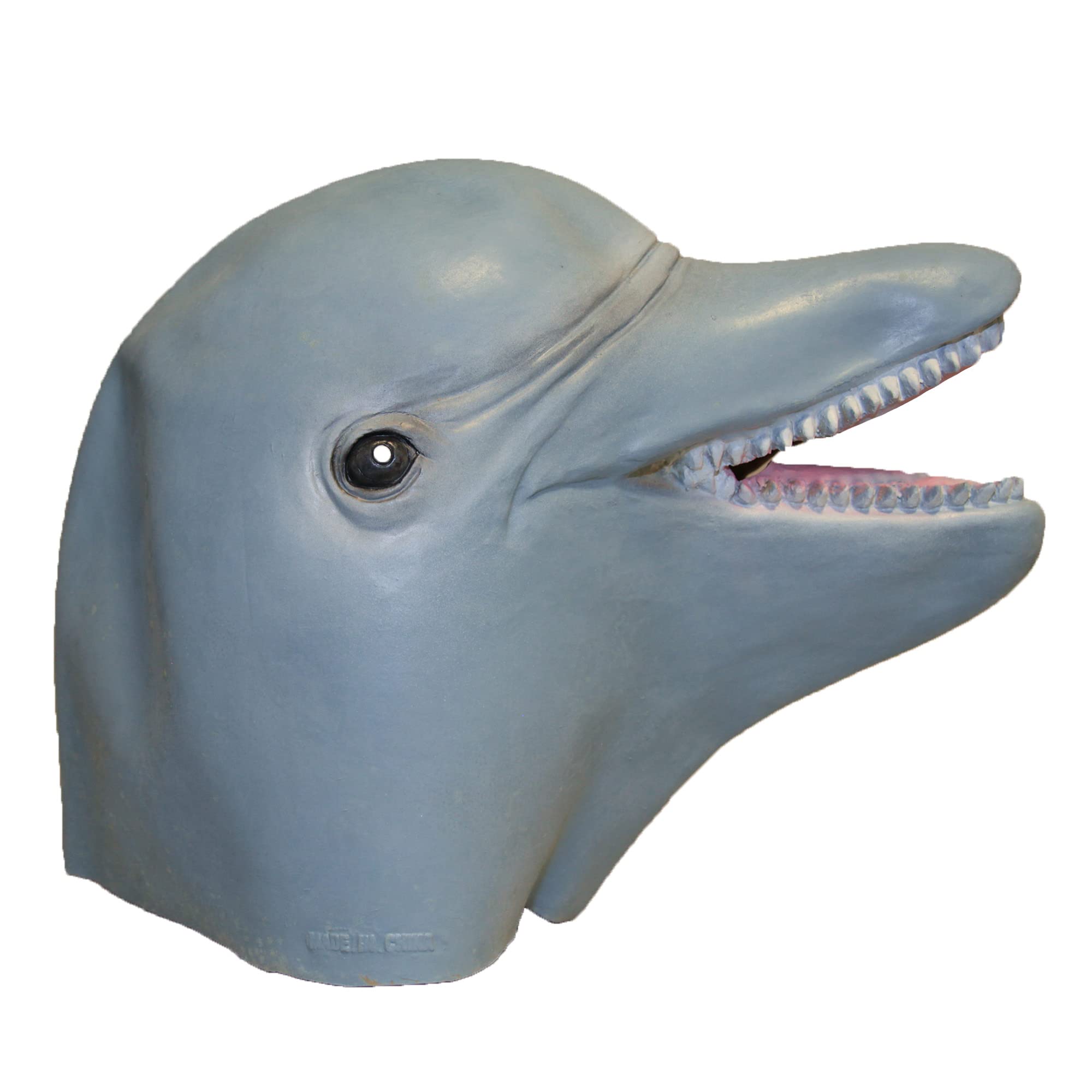 Blue Dolphin Overhead Rubber Mask, 1 Pc. - Comfortable & Realistic Design, Perfect Accessory for Festivals, Halloween Parties, Cosplay, & More Halloween