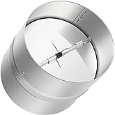 4 Inch Draft Blocker Backdraft Damper Duct Draft Stopper One-Way Airflow Ducting Insert Backflow Preventer Inline Fan Vent Deflector
