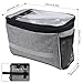 BicycleStore Bicycle Cycling Basket Handlebar Bag with Sliver Grey Reflective Stripe Outdoor Activity Bicycle Pack Accessories Black 3.5L