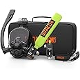 SMACO Mini Scuba Tank with Snorkel Mask 0.5L Portable Small Diving Tank with Full Face Diving Mask Reusable DOT Certified Pony Bottle Diving Cylinder Kit for Snorkeling Recreational Diving S300Plus