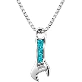HKPATOP Urn Necklaces for Ashes 925 Sterling Silver Urn Pendant Cremation Jewelry Gift