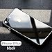 NOHON Protective iPhone 7 plus Case with Tempered Glass Back Cover and Reinforced Bumper [Support Wireless Charging] Slim Fit Ultra-Thin Case for iPhone 7 Plus - Black