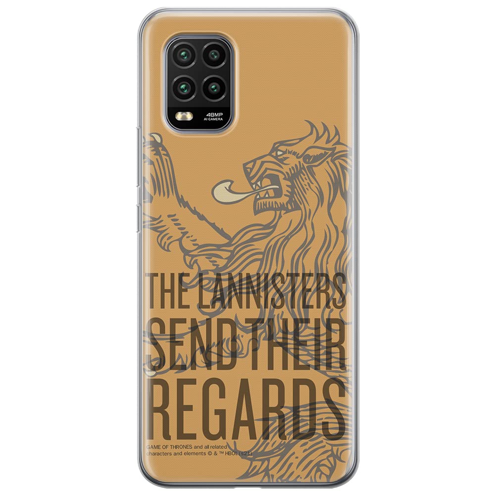 ERT GROUP mobile phone case for Xiaomi MI 10 LITE original and officially Licensed Game of Thrones pattern 014 optimally adapted to the shape of the mobile phone, case made of TPU