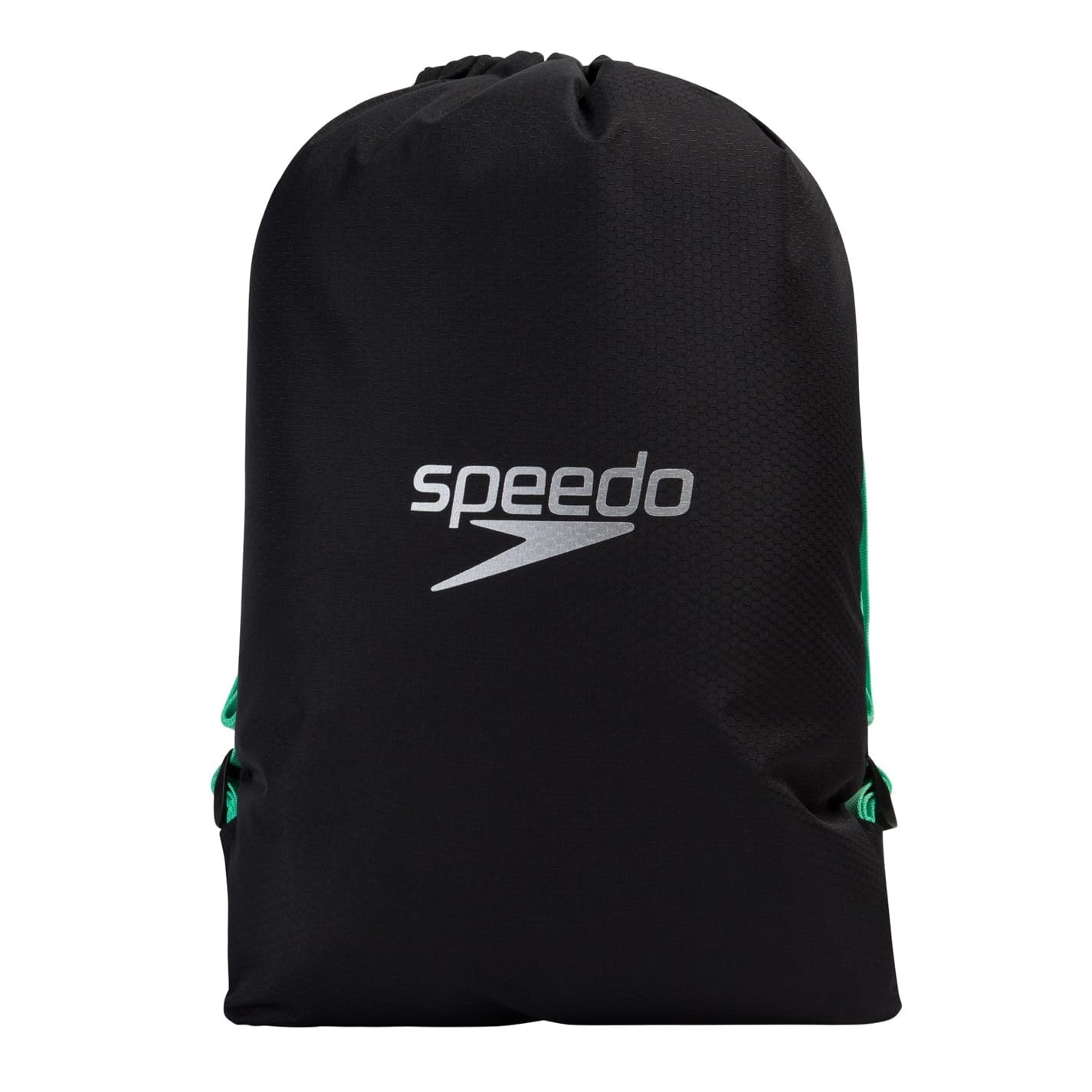 Speedo Unisex-Adult Pool Bag | Swim Bag | Kit Bag, Black/Green Glow, One Size