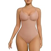 FeelinGirl Shapewear Bodysuit for Women Tummy Control Shaper Thong Seamless Body Shaper
