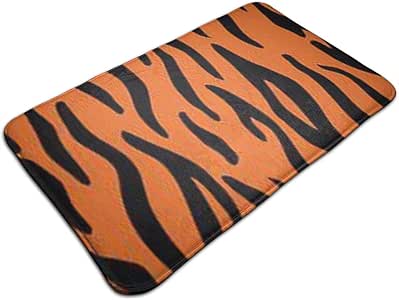 Capisinz - Alfombrilla de baño con diseño de rayas de tigre, color