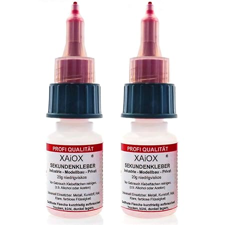 2 x Sekundenkleber Cyanacylat Superkleber 20g dünnflüssig Wasserfest schnell