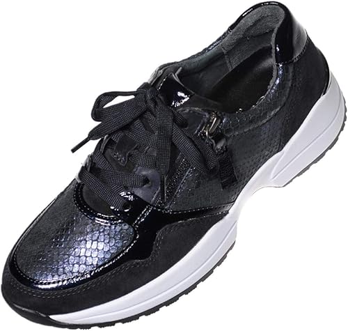 Amazon ガボール スニーカー 22cm 26cm レディース レザーシューズ ネイビー レースアップ 天然皮革 ネイビー 24cm Gabor ガボール スニーカー