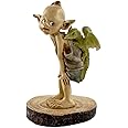 Top Collection Miniature Fairy Garden and Terrarium Statue, Garden Pixie Elf with Baby Dragon