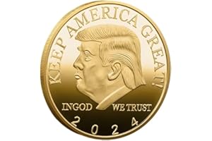 YIQILAFADA 1Pcs Donald Trump Coin 2021-2025 2024 Gold Coin Challenge Coin President Trump