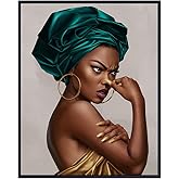 African American Art Bathroom Art - Black Girl, African American Women Bathroom Wall Decor - Black Woman funny Wall Decor - Sign - Home Décor