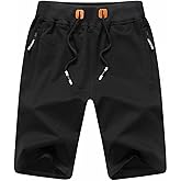 STICKON Mens Shorts Casual Summer Shorts with Pockets