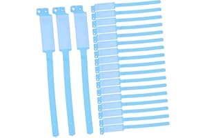 HEATSHAKING Waterproof Blank Id Wristbands Disposable Patient Hospital Bands 9.84X0.98In Medical Identification Bracelets for