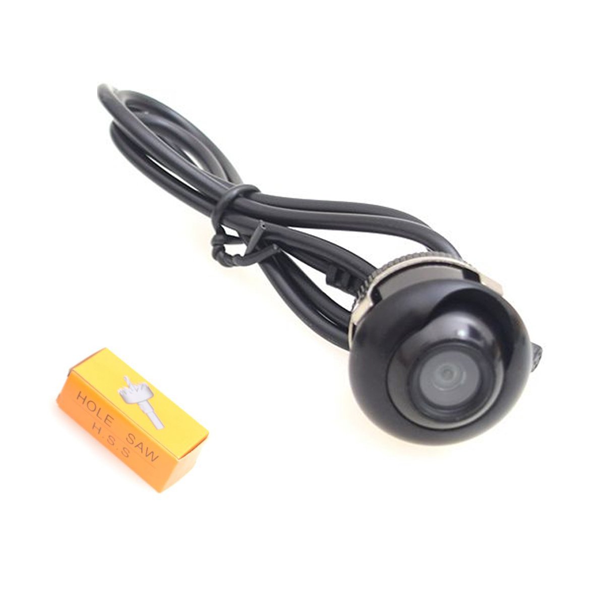 Cocar AC360 Hole Drilling 22.5mm Car Auto Backup Camera Cam Screw Bumper Mount Universal Fit Parking Assistance Grid Lines