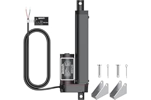 Justech 12V Heavy-Duty Linear Actuator 330LBS/1500N-6inch/150mm Silent IP65 Electric Actuator with Brackets for Electric Windows, RV Adjustments, Solar Trackers, Industrial Machinery